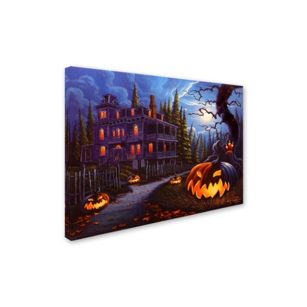 Geno Peoples 'Jack O Lantern Lane' Canvas Art,14x19